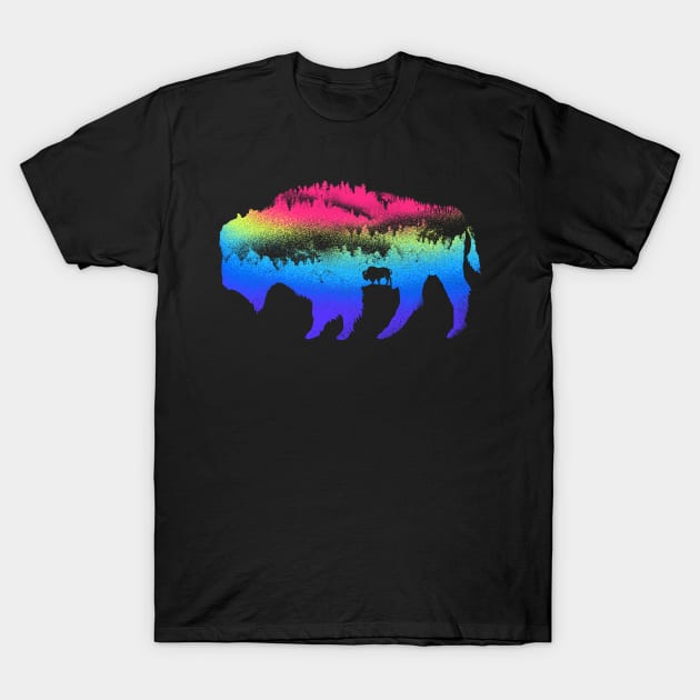 Bison nature T-Shirt by barmalisiRTB